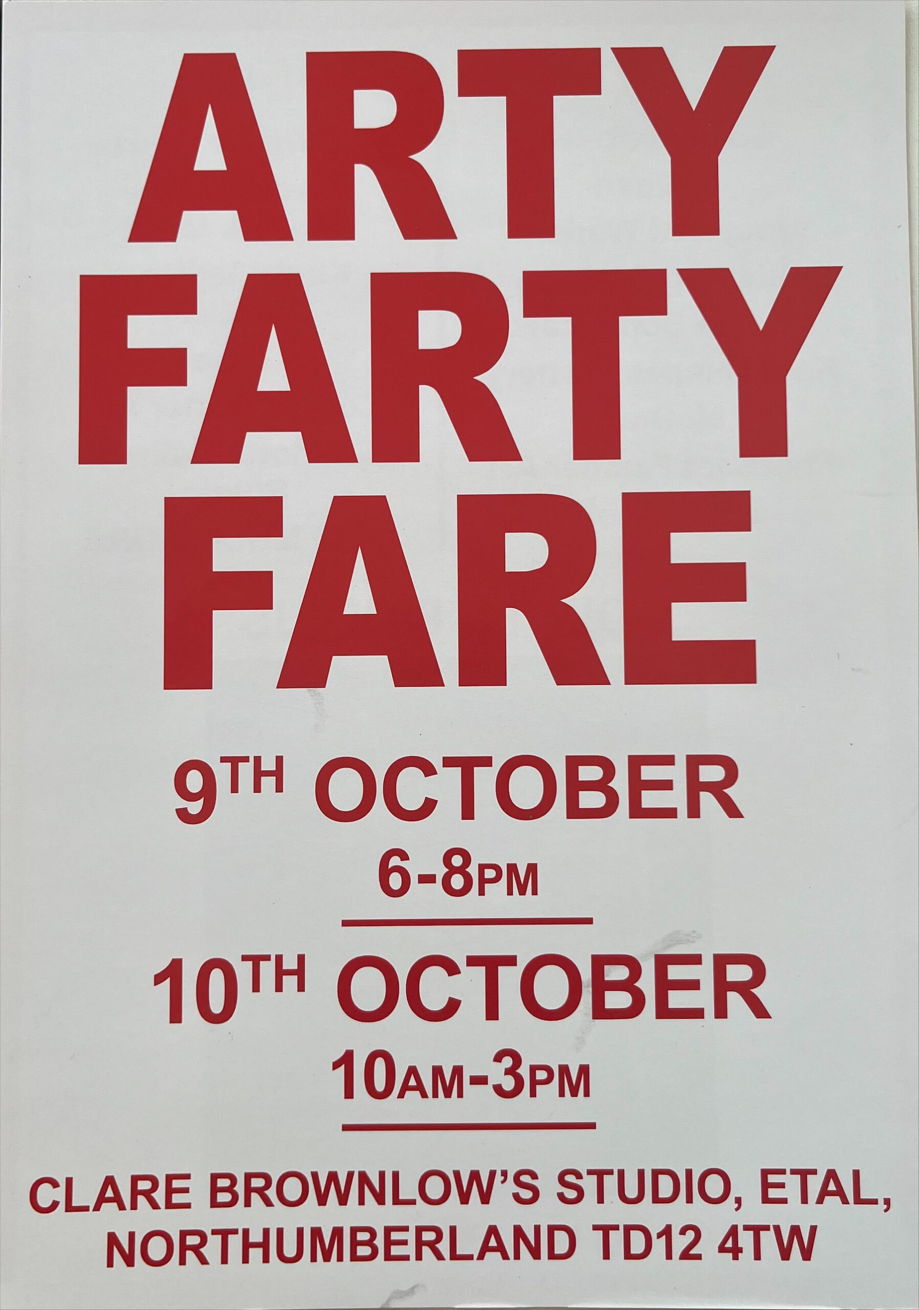 Arty Farty Fare