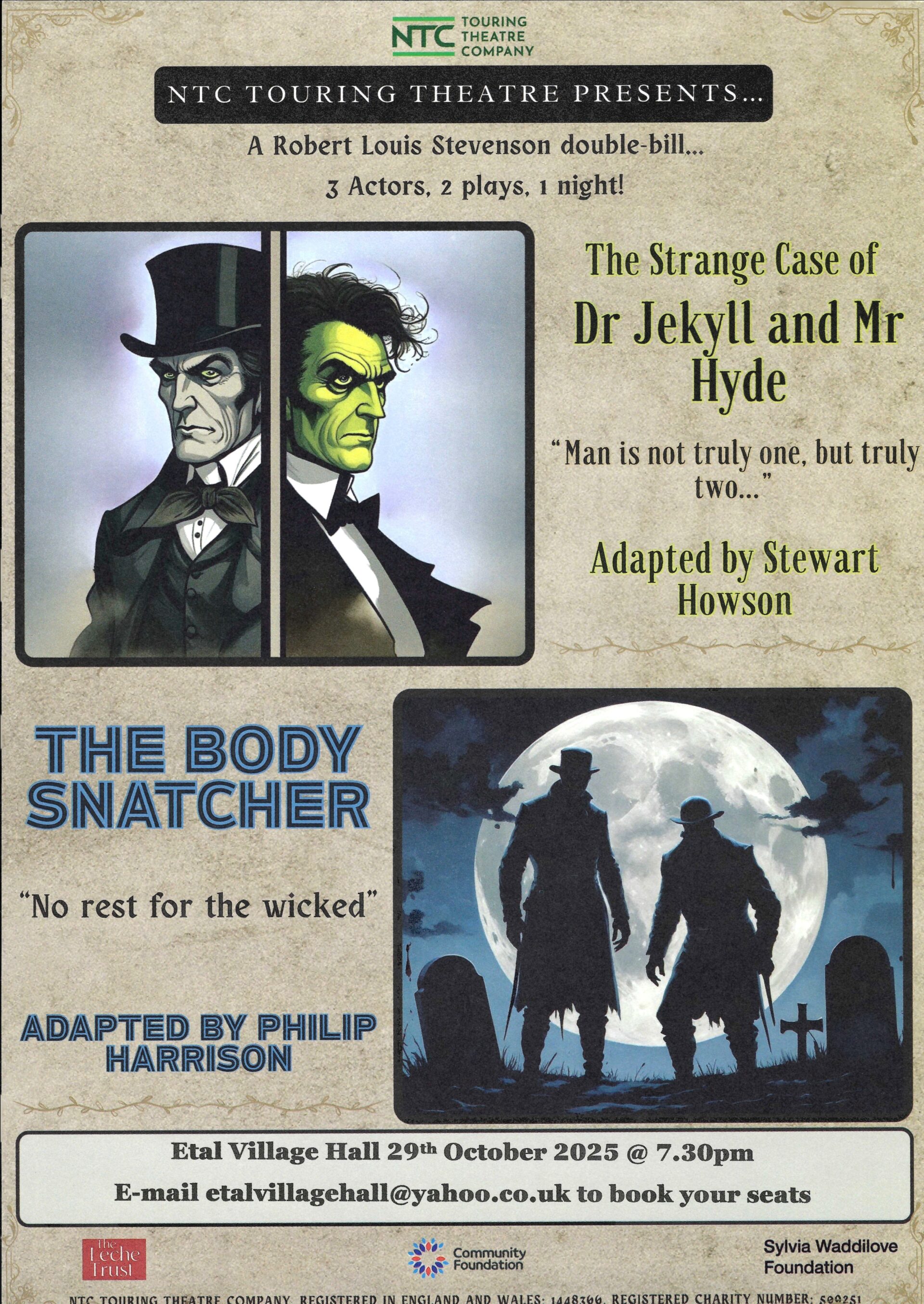 Double Bill -Jekyll and Hyde and The Body Snatcher