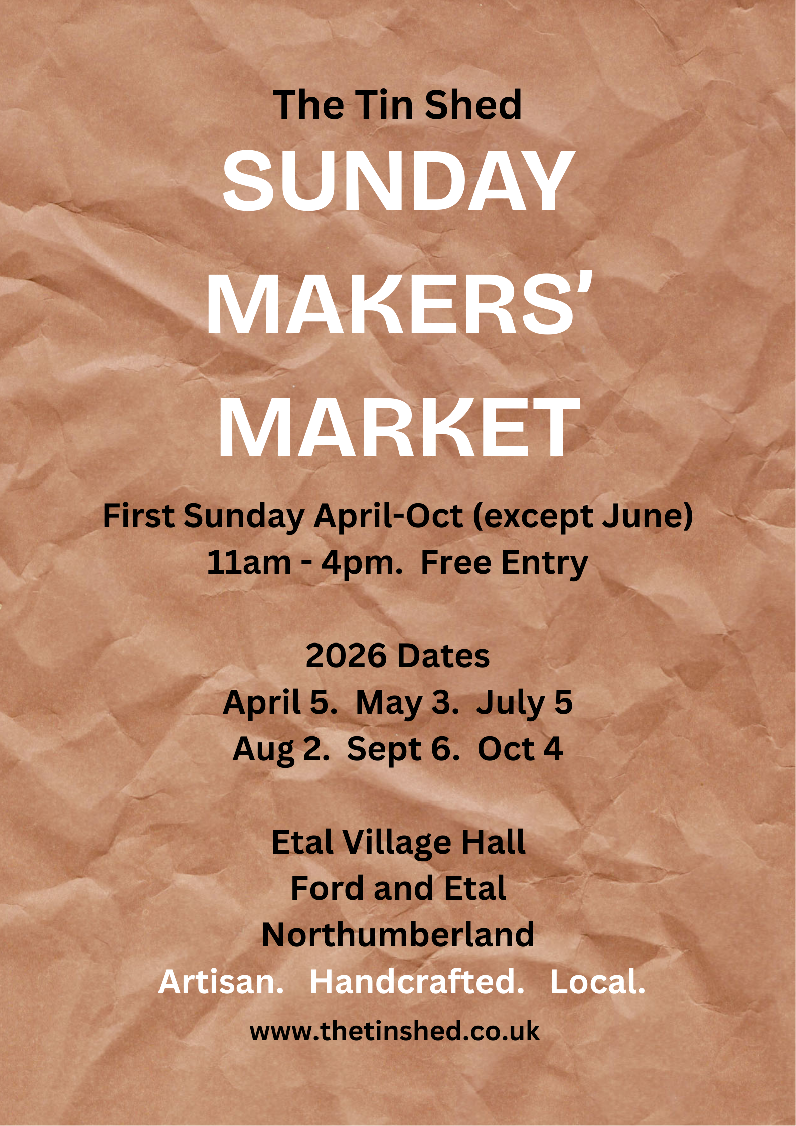 Sundays Makers' Markets at Etal